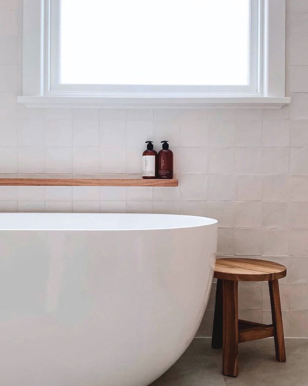 Kalo Round Rustic Teak Short Stool 