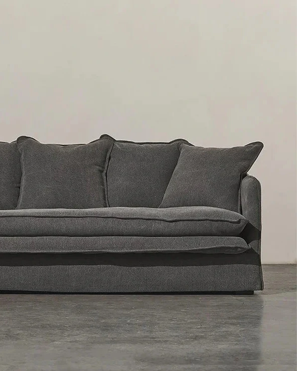 Keilani Four Seater Sofa - Asphalt/Charcoal Indigo Love 
