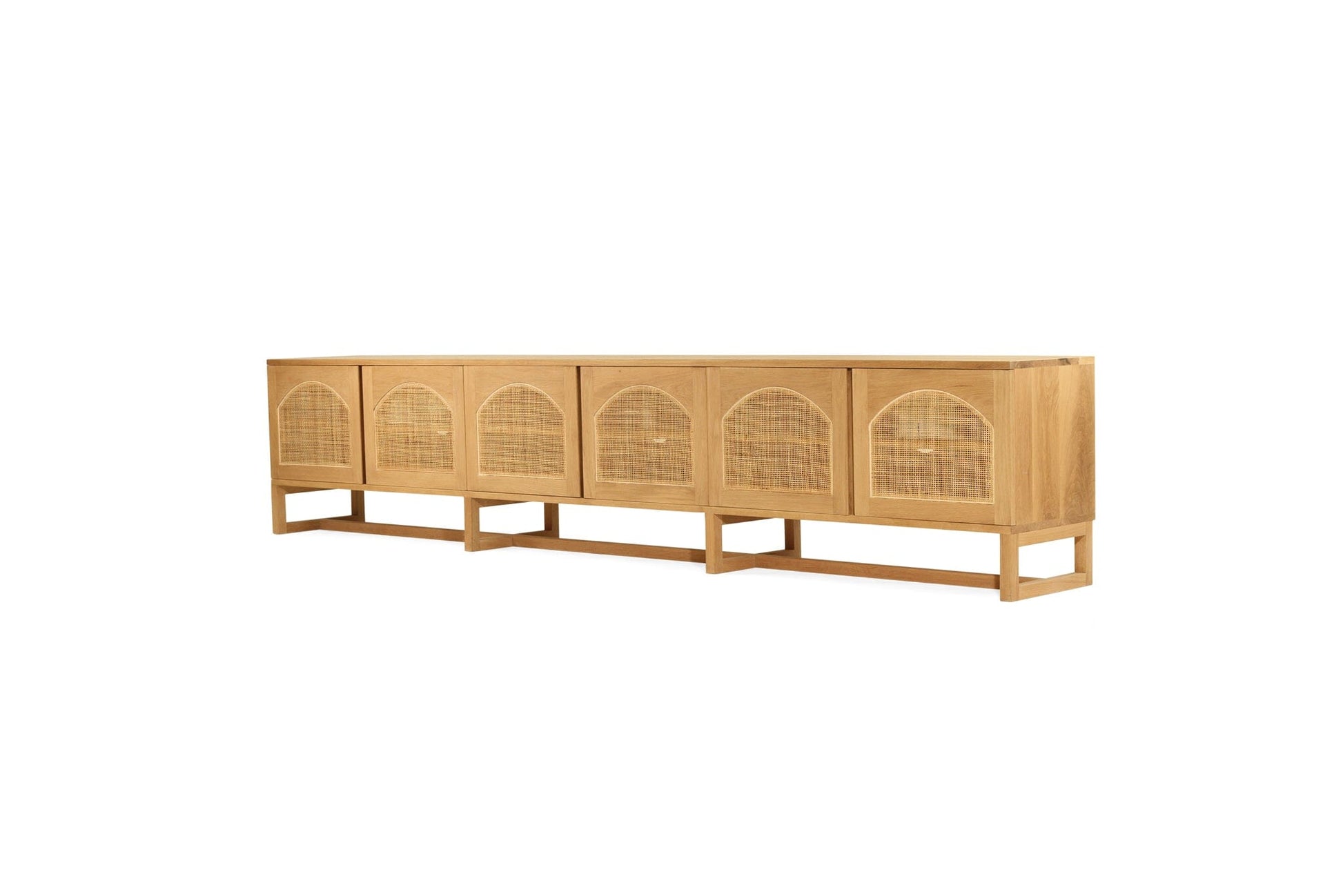 Kiera American Oak Entertainment Unit - 200cm & 300cm | Arch Doors Sun Republic 
