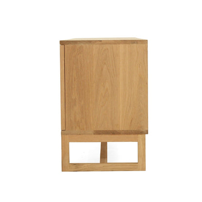 Wooden cabinet on a white background