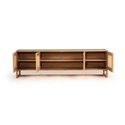 Kiera American Oak Entertainment Unit - Four Door Natural Sun Republic 