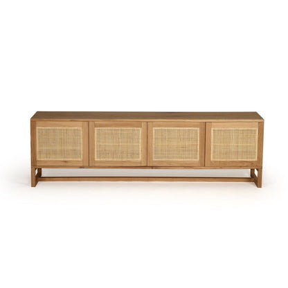 Kiera American Oak Entertainment Unit - Four Door Natural Sun Republic 