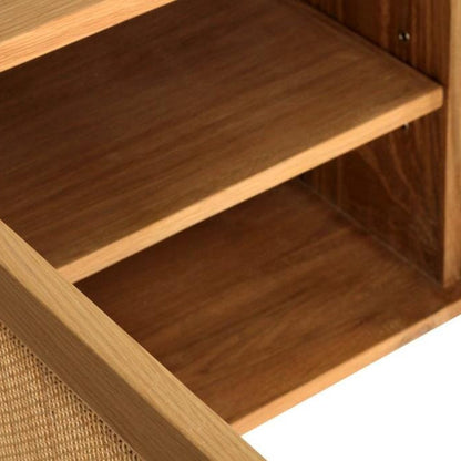 Kiera American Oak Entertainment Unit - Four Door Natural Sun Republic 