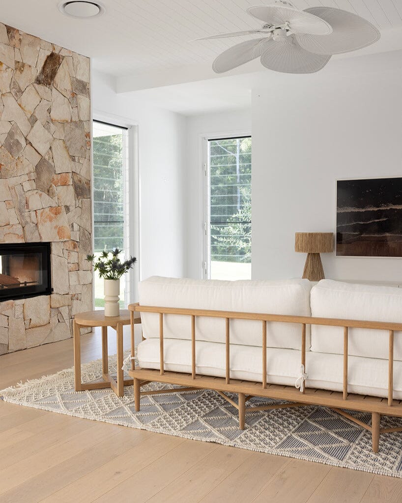 Kiera American Oak Round Side Table Sun Republic 