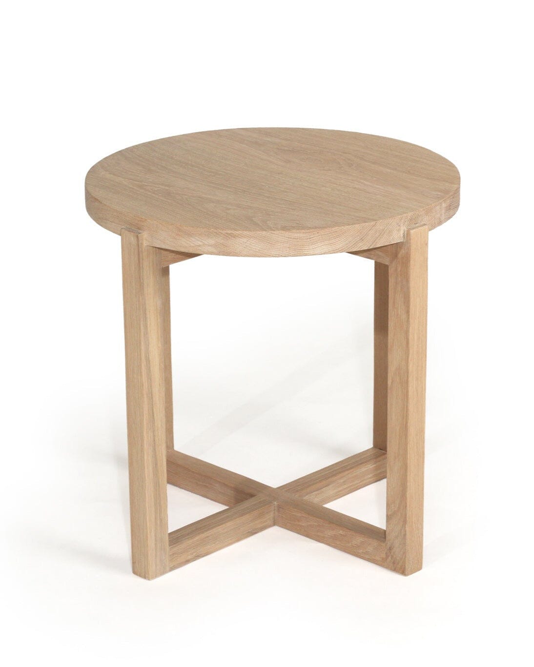 Kiera American Oak Round Side Table Sun Republic 