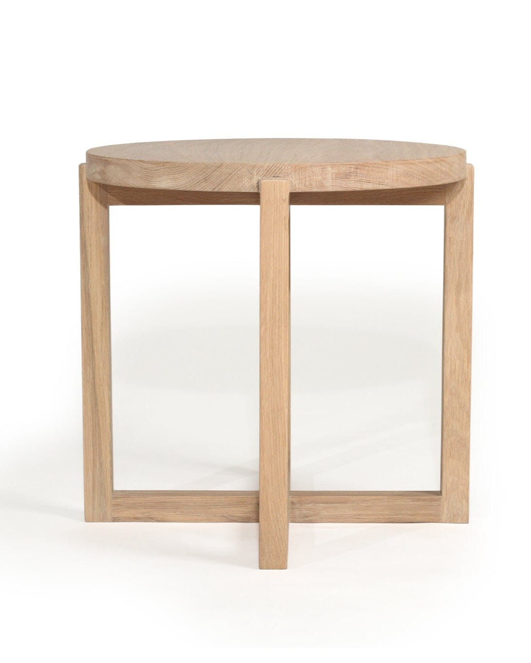 Kiera American Oak Round Side Table Sun Republic 