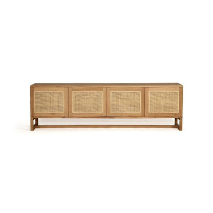 Kiera American Oak TV Entertainment Unit - Four Door Natural Sun Republic 