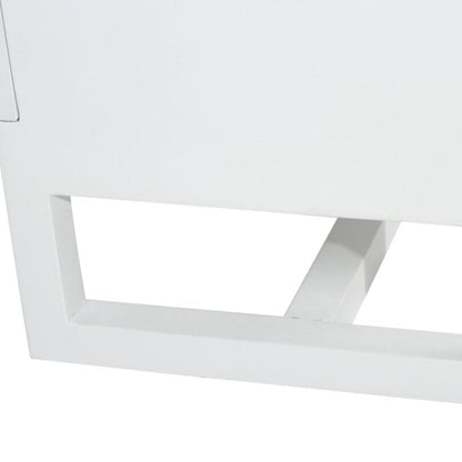 Kiera American Oak TV Entertainment Unit - Four Door White Sun Republic 
