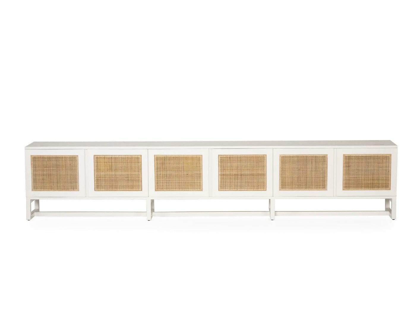 Kiera White American Oak Entertainment Unit - 200cm & 300cm Sizes Sun Republic 