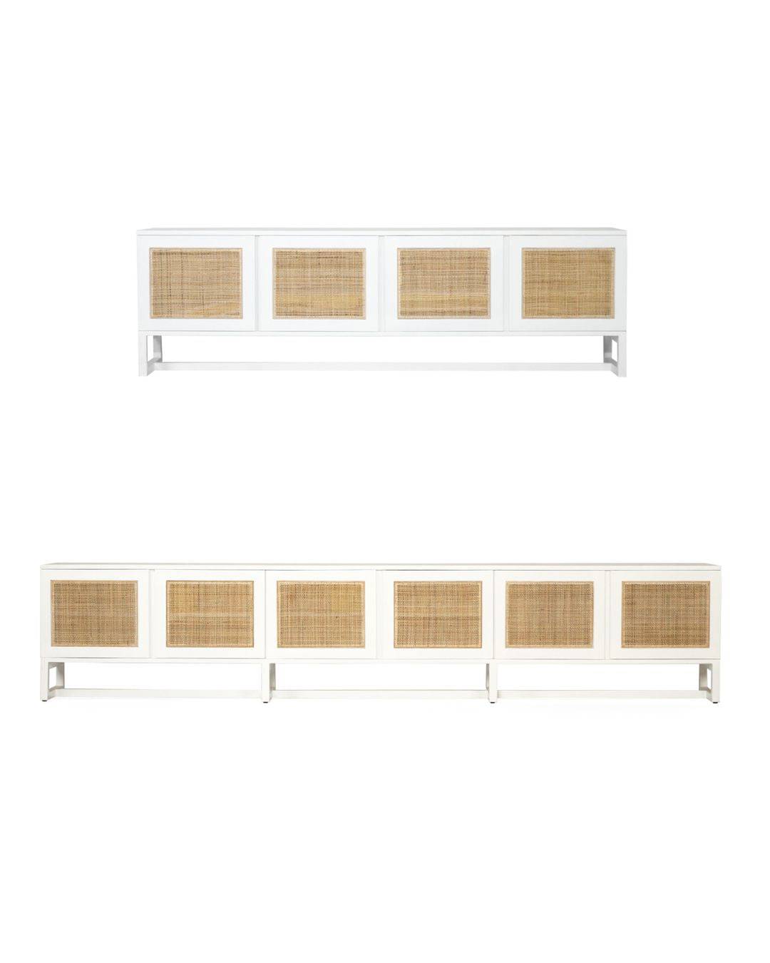 Kiera White American Oak Entertainment Unit - 200cm & 300cm Sizes Sun Republic 