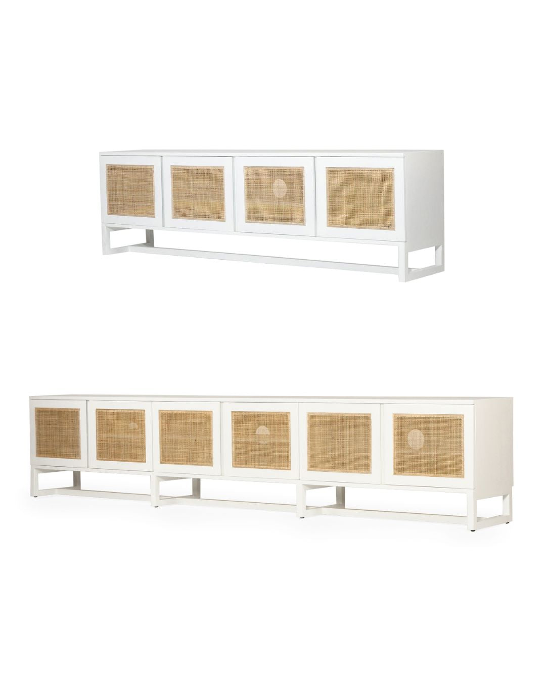 Kiera White American Oak Entertainment Unit - 200cm & 300cm Sizes Sun Republic 