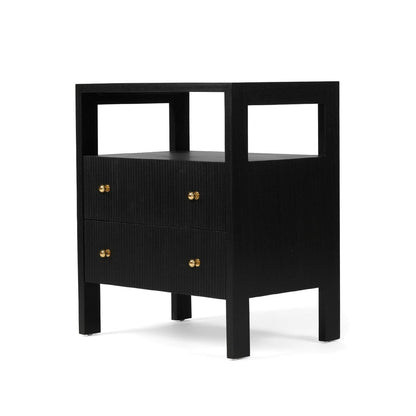 Kingscliff Bedside Table - Black Sun Republic 