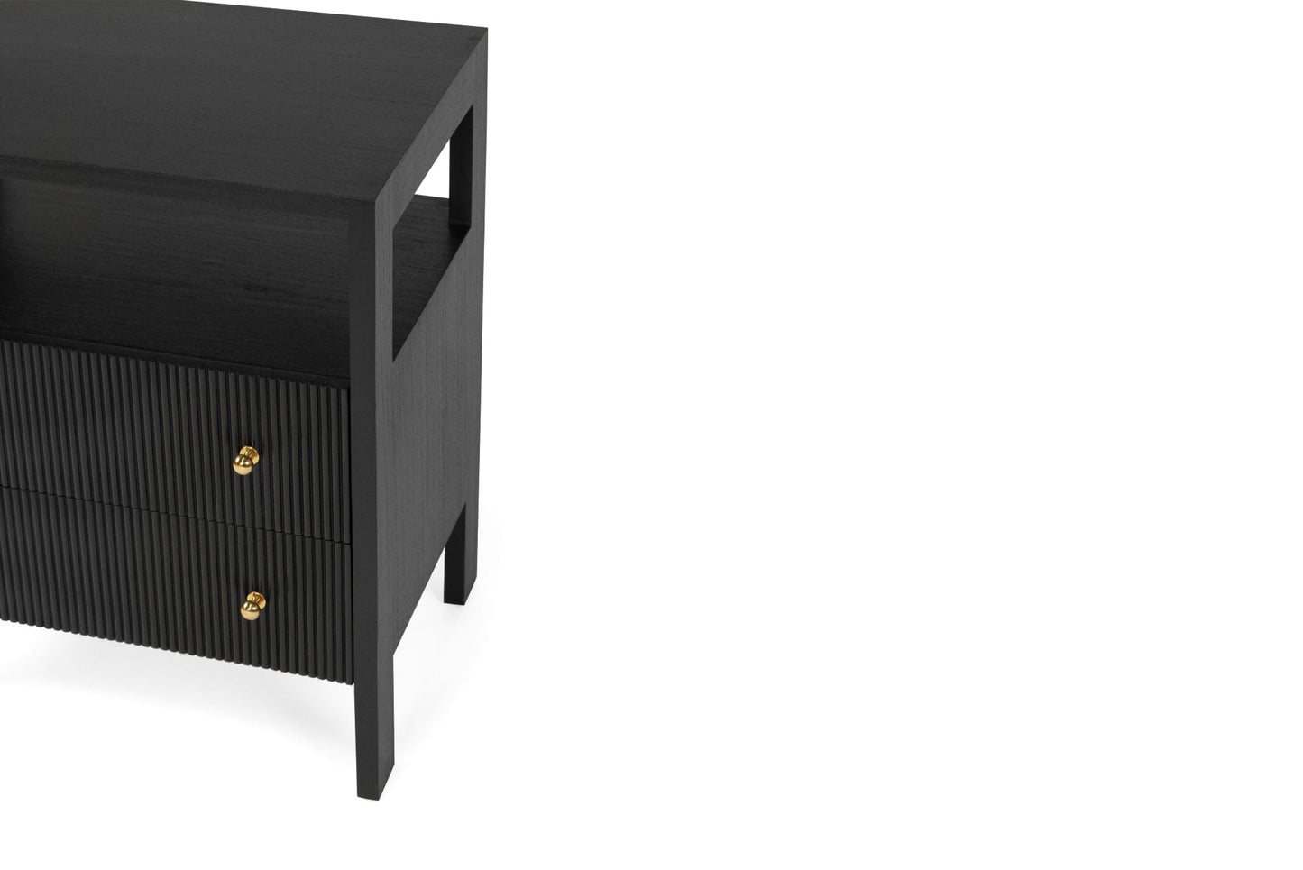 Kingscliff Bedside Table - Black Sun Republic 