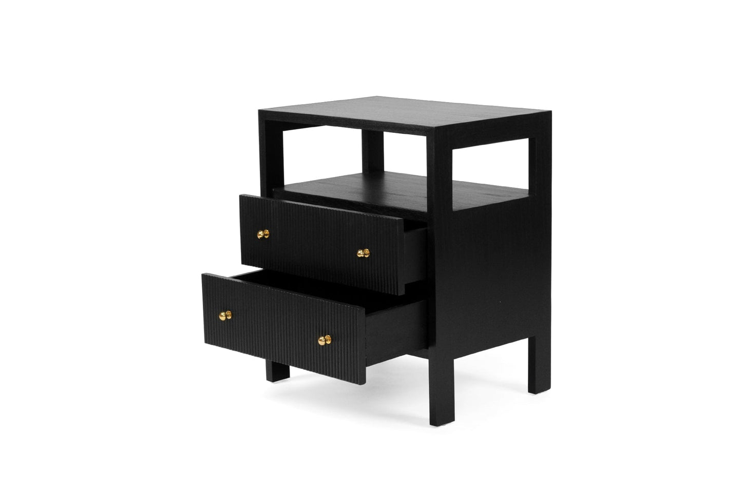 Kingscliff Bedside Table - Black Sun Republic 