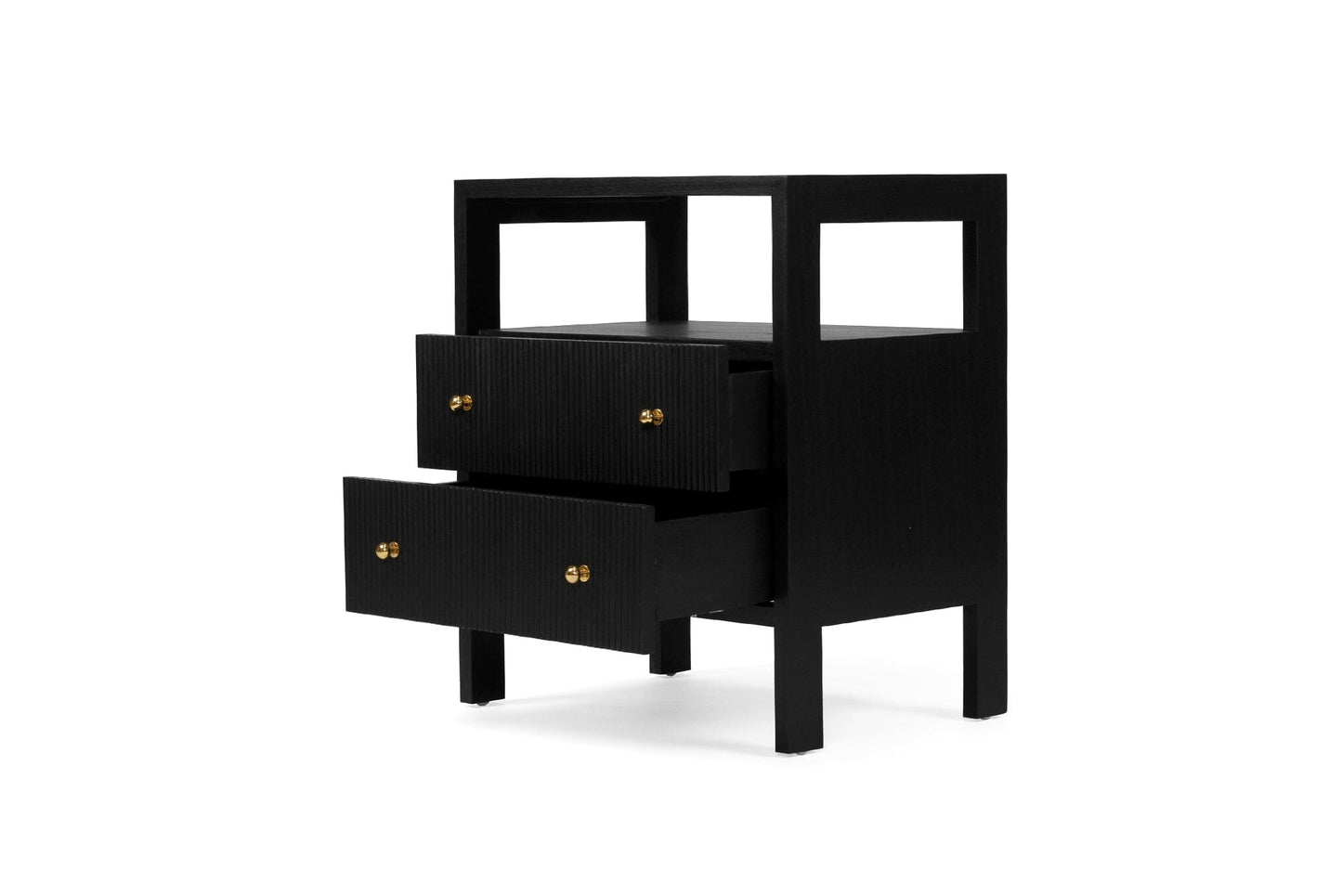 Kingscliff Bedside Table - Black Sun Republic 