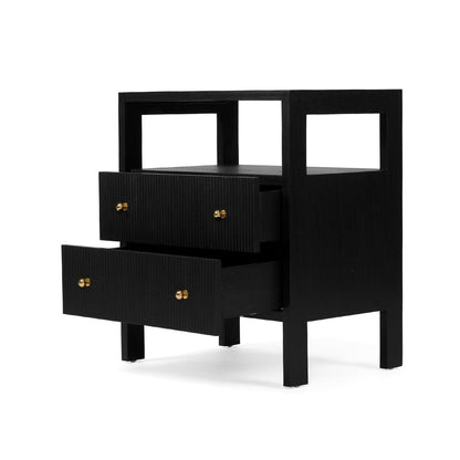 Kingscliff Bedside Table - Black Sun Republic 