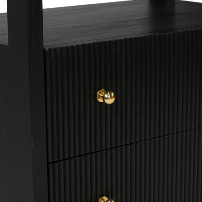 Kingscliff Bedside Table - Black Sun Republic 