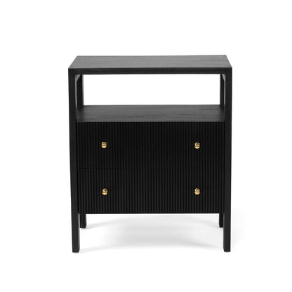 Kingscliff Bedside Table - Black Sun Republic 