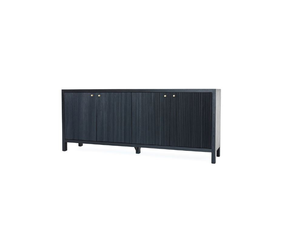 Kingscliff Modern Black 4 Door Buffet/Sideboard Sun Republic 