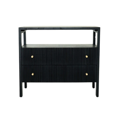Kingscliff Modern Black Nightstand/Bedside Table Sun Republic 