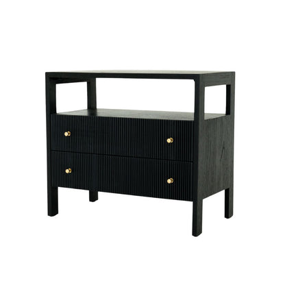 Kingscliff Modern Black Nightstand/Bedside Table Sun Republic 