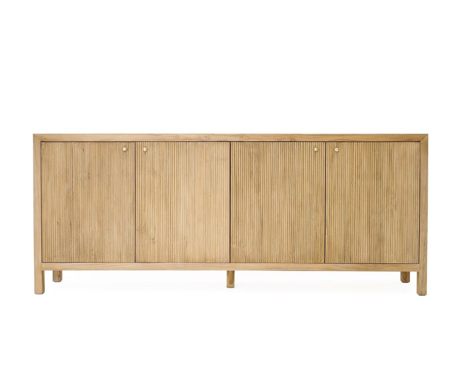 Kingscliff Modern Teak 4 Door Buffet/Sideboard Sun Republic 