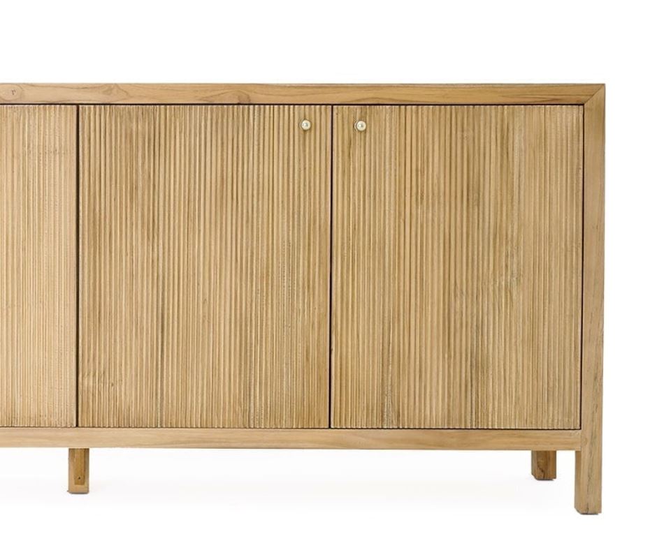 Kingscliff Modern Teak 4 Door Buffet/Sideboard Sun Republic 