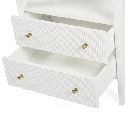 Kingscliff Modern White Nightstand/Bedside Table Sun Republic 