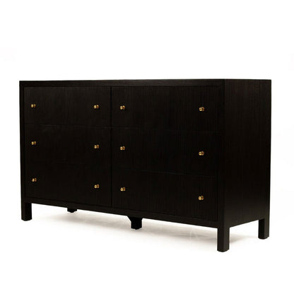 Kingscliff Teak Chest of Drawers - Black Sun Republic 
