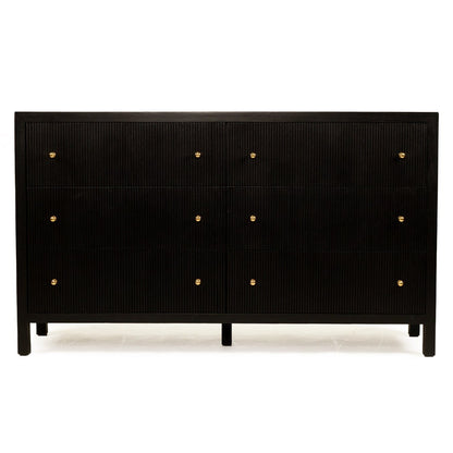 Kingscliff Teak Chest of Drawers - Black Sun Republic 