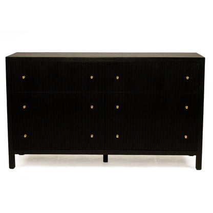 Kingscliff Teak Chest of Drawers - Black Sun Republic 