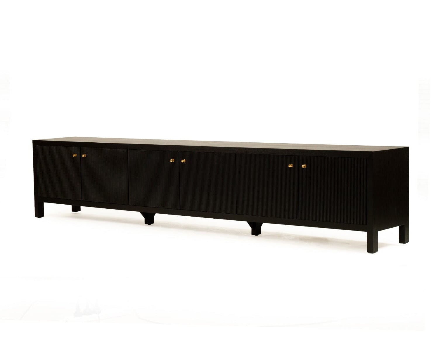 Kingscliff Teak Entertainment Unit - Black - 200cm & 300cm Sizes Sun Republic 