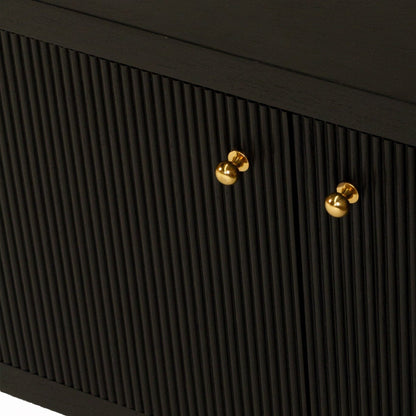 Kingscliff Teak Entertainment Unit - Black 