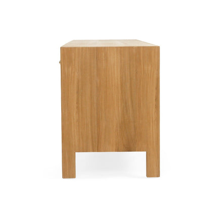 Kingscliff Teak TV Entertainment Unit - Four Door Natural Sun Republic 
