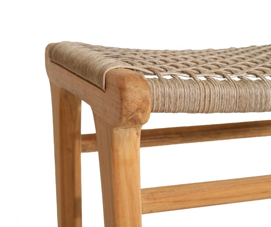 Kitchen Saddle Stool Noosa - Washed Grey Sun Republic 