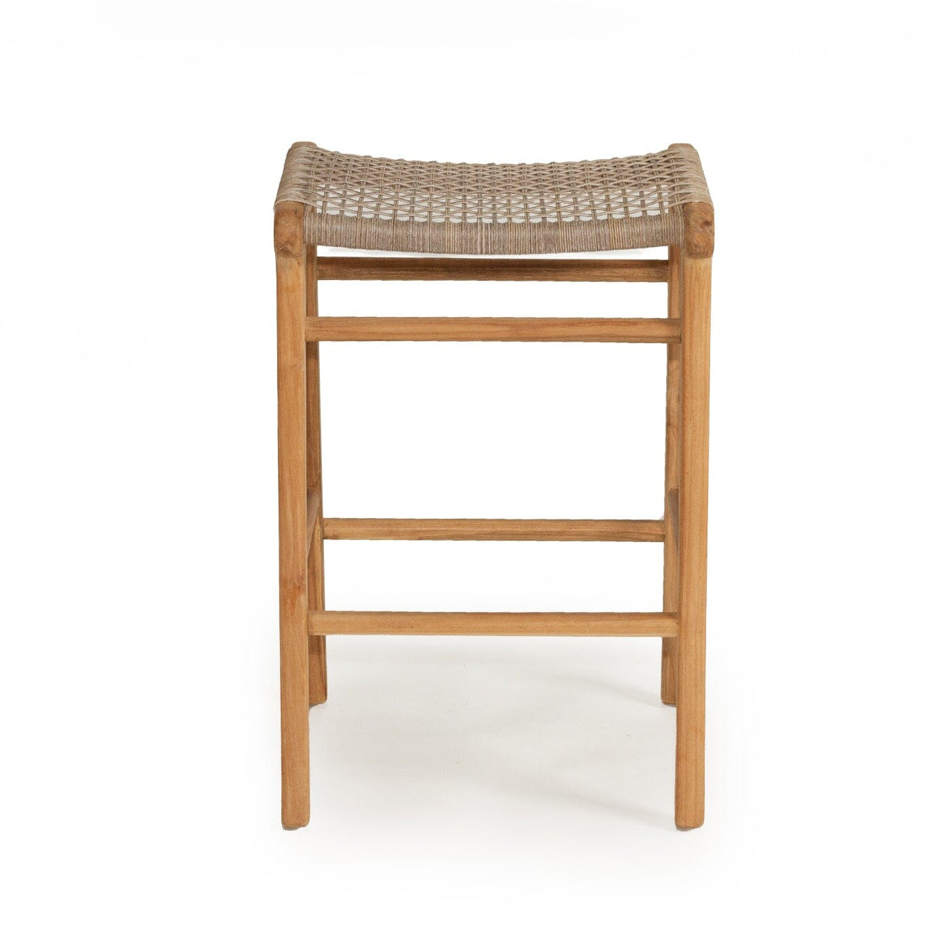 Kitchen Saddle Stool - Washed Grey Sun Republic 