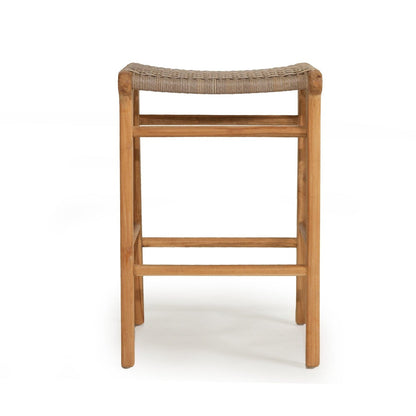 Kitchen Saddle Stool  - Washed Grey Sun Republic 