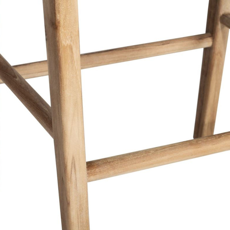 Kitchen Saddle Stool - Washed Grey Sun Republic 