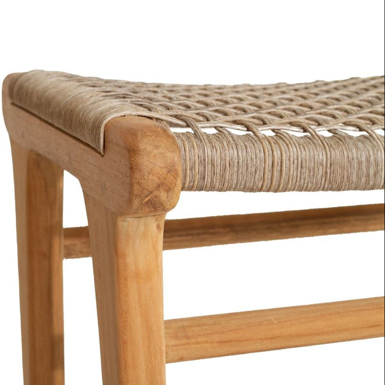 Kitchen Saddle Stool - Washed Grey Sun Republic 