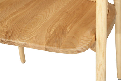 Kofi Dining Chair – Ash Wood with Woven Wicker Back Sun Republic 