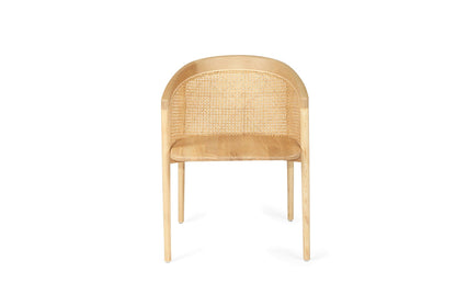 Kofi Dining Chair – Ash Wood with Woven Wicker Back Sun Republic 