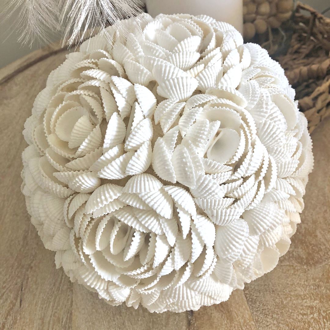 Large Rose Flower Shell Ball SUN REPUBLIC 