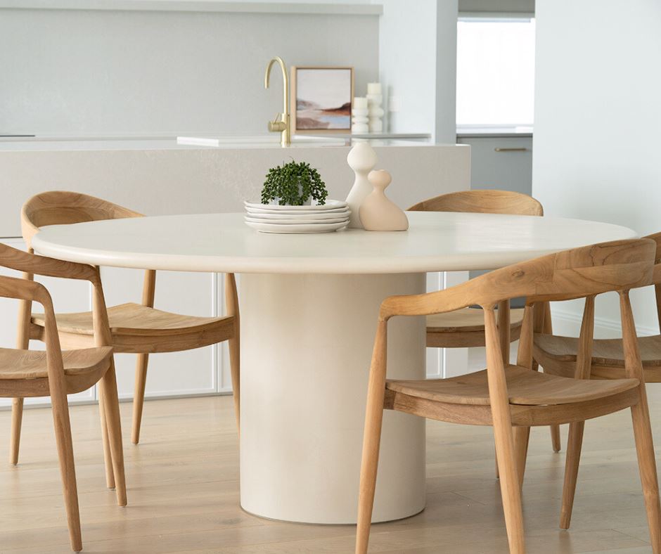 Litorale Dining Table - Round Sun Republic 