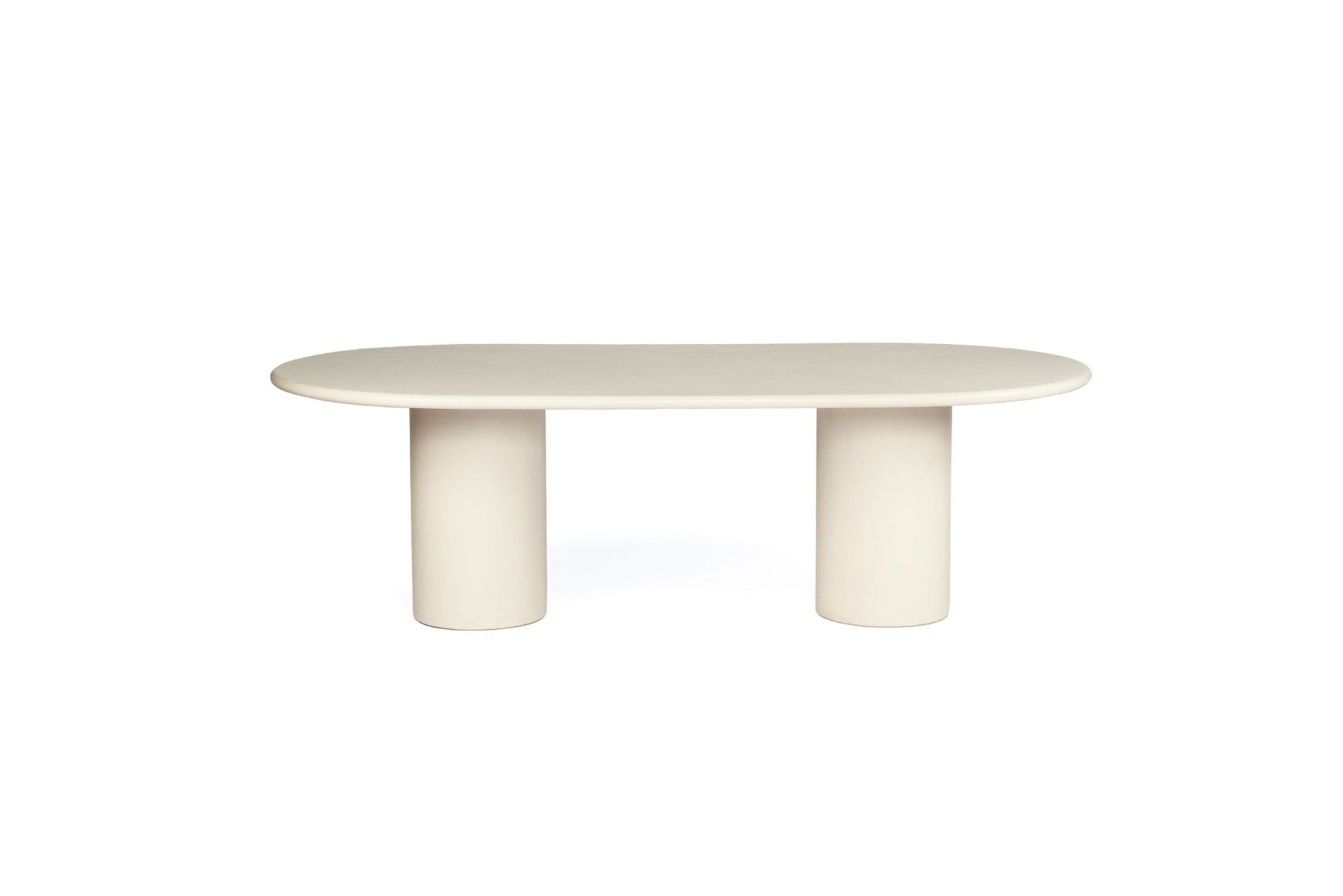 Litorale Micro Cement Dining Table Oval Sun Republic 