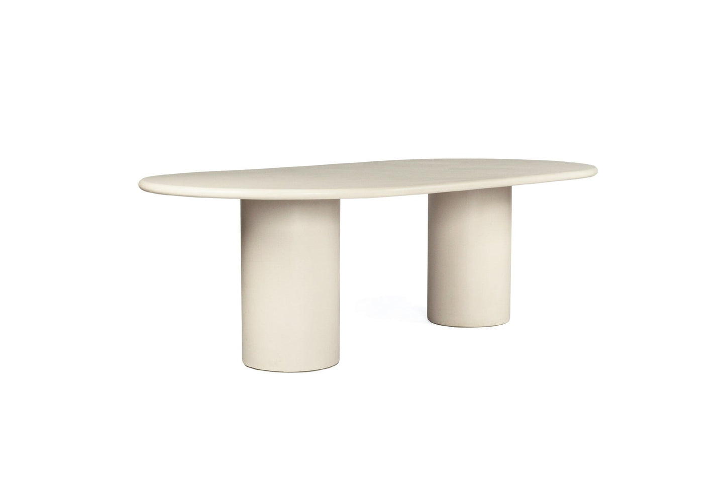 Litorale Micro Cement Dining Table Oval Sun Republic 