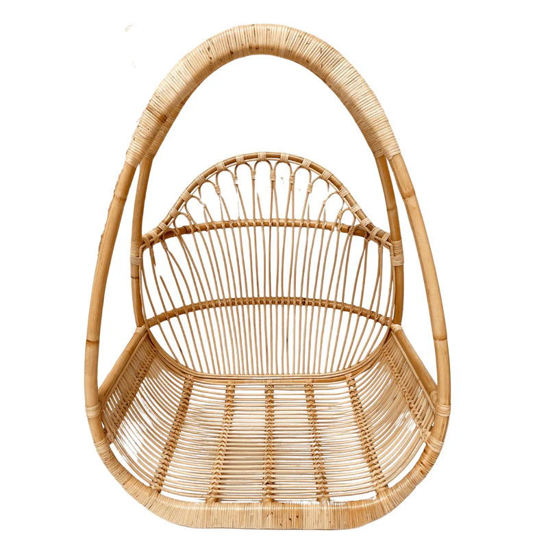 Lorne Rattan Hanging Chair Blacksalt 