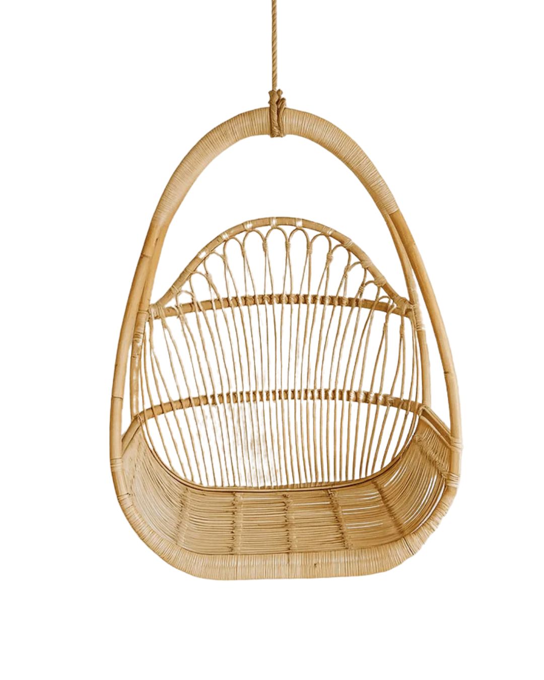 Lorne Rattan Hanging Chair - (Pre-Order) Blacksalt 