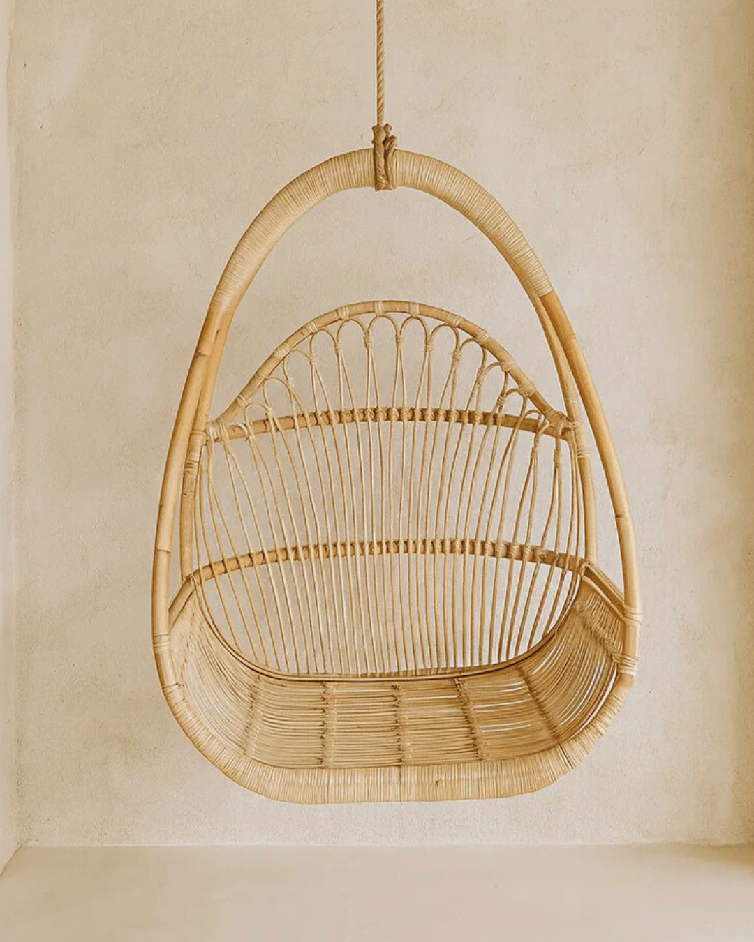 Lorne Rattan Hanging Chair - (Pre-Order) Blacksalt 