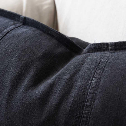 Luca Linen Cushion - Black | With Feather Insert Sun Republic 