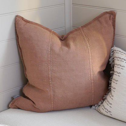 Luca Linen Cushion - Clay | With Feather Insert Sun Republic 